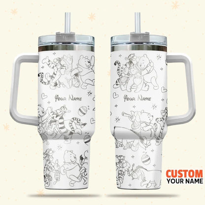 40 Oz DN Characters Tumbler - Personalized Tumbler TZ15