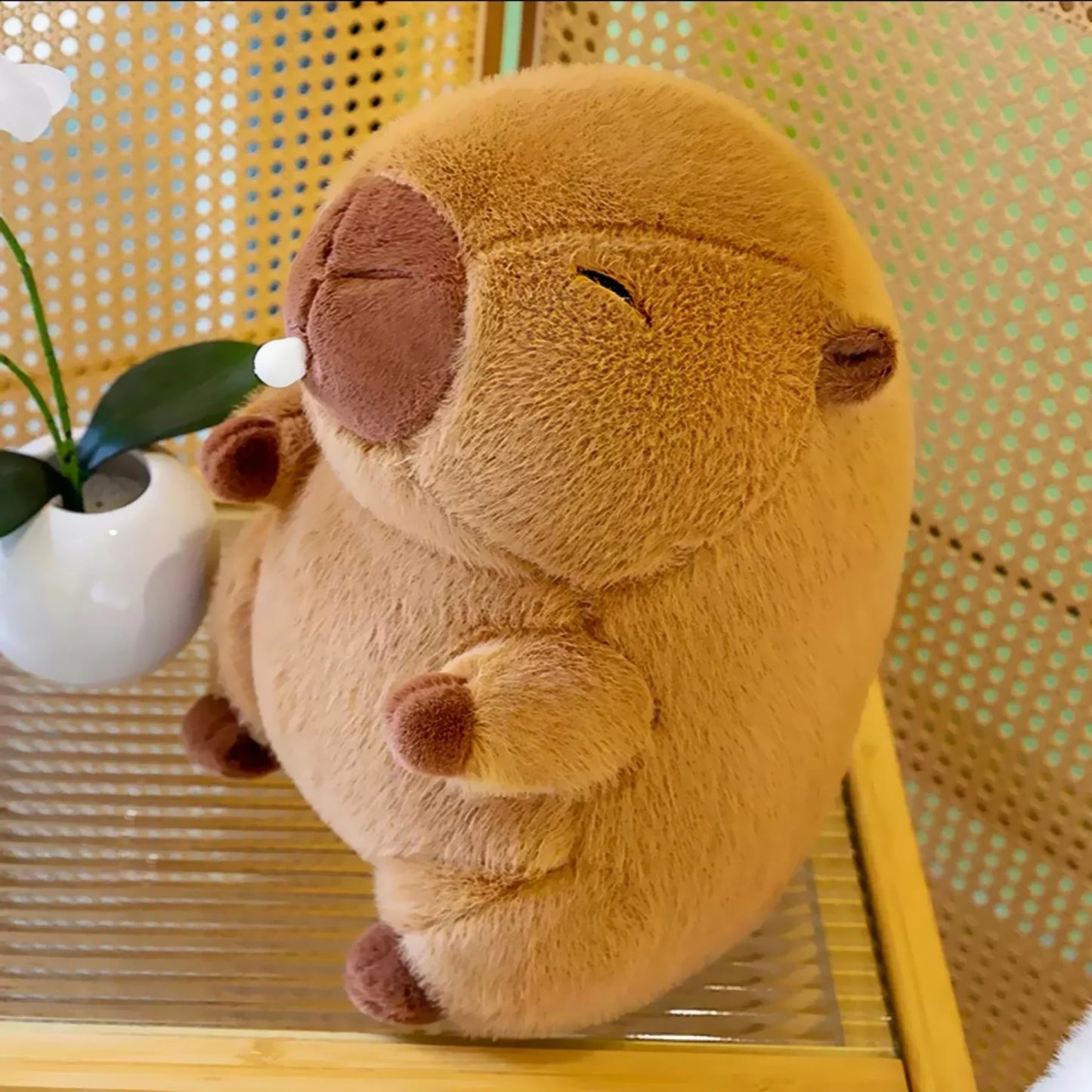 Cuddly Capybara Plushie: Capybara Blow Bubble