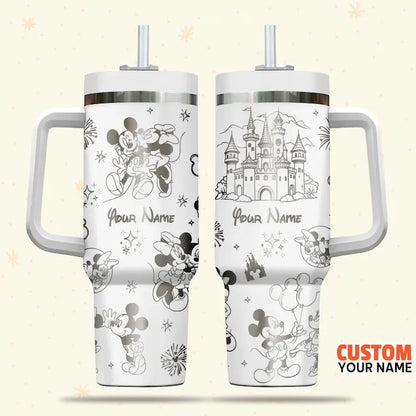 40 Oz DN Characters Couple Tumbler - Personalized Tumbler TZ16