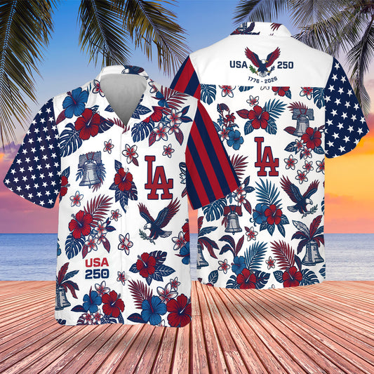 LAD Special Semiquincentennial Hawaiian Design Button Shirt V5