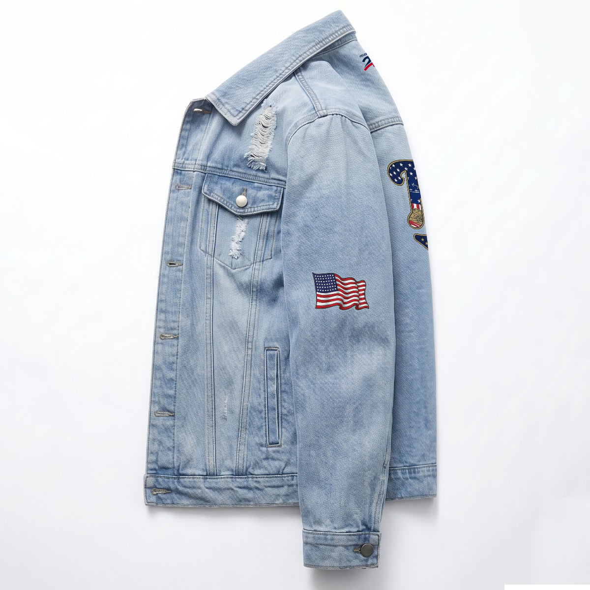 Philadelphia Phillies 2026 Independence Day USA Denim Jacket - Printed