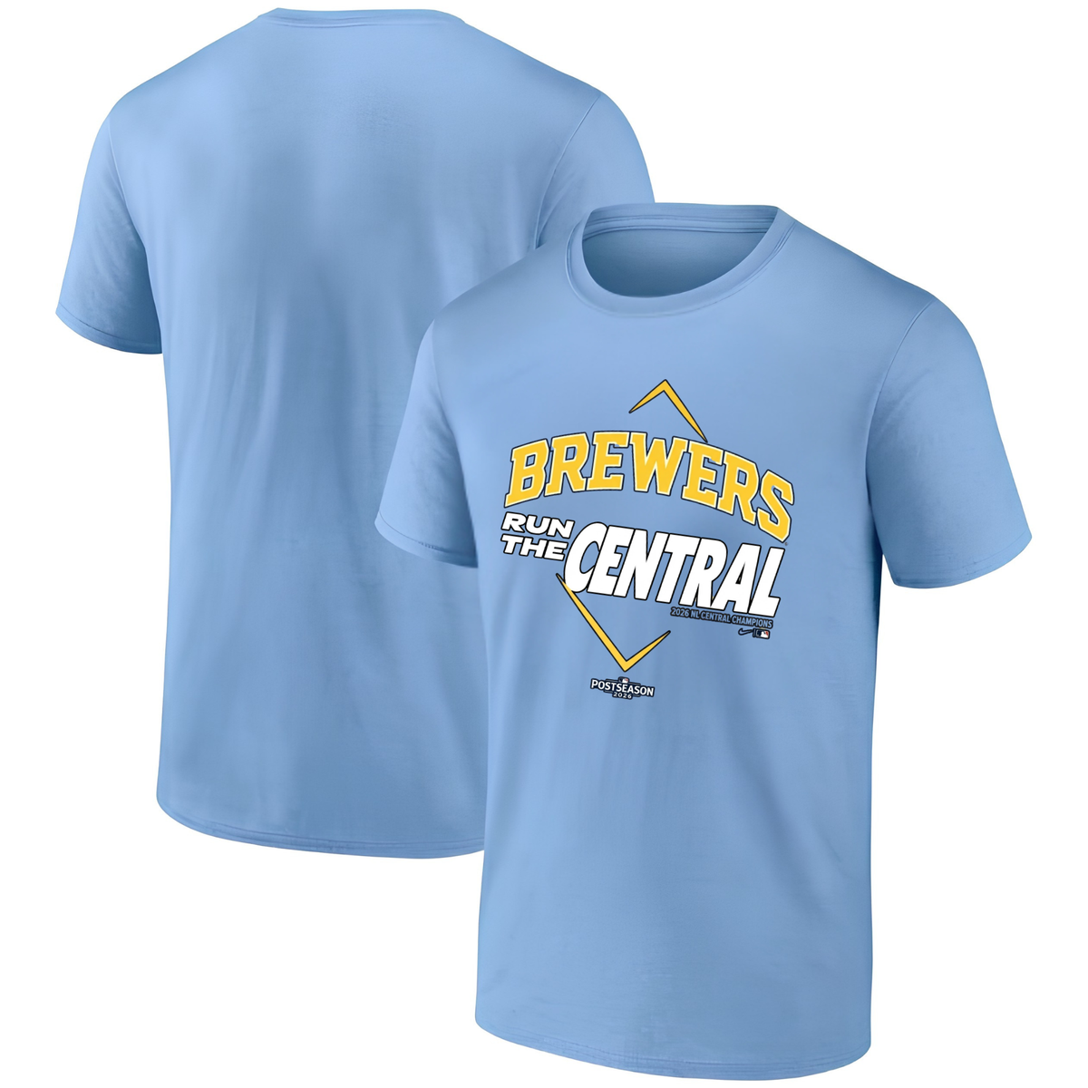 MIL 2026 NL Central Division Champions One Side T-Shirt - Printed
