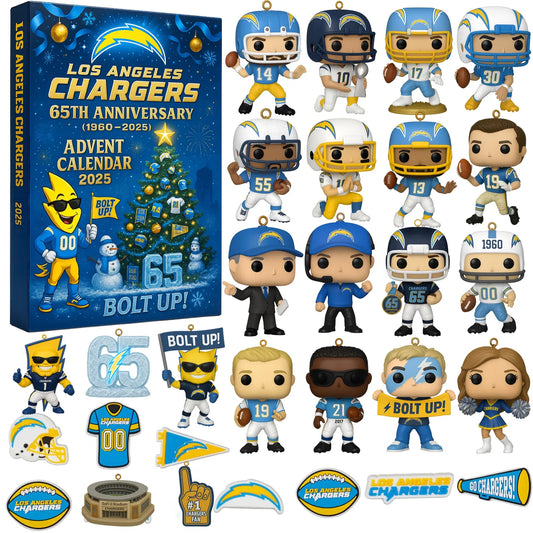 Los Angeles Chargers Advent Calendar 2025 65TH ANNIVERSARY