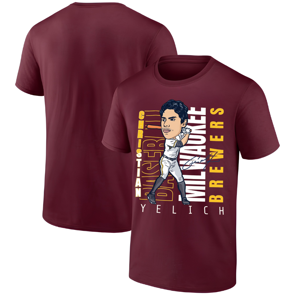 MIL 2026 Christian Yelich #22 One Side T-Shirt - Printed