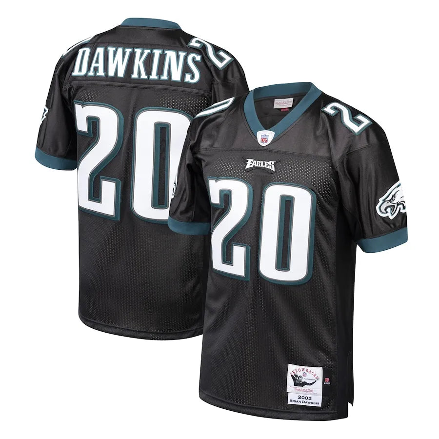 Brian Dawkins Philadelphia Eagles 2004 Throwback Retired Player Jersey - Black