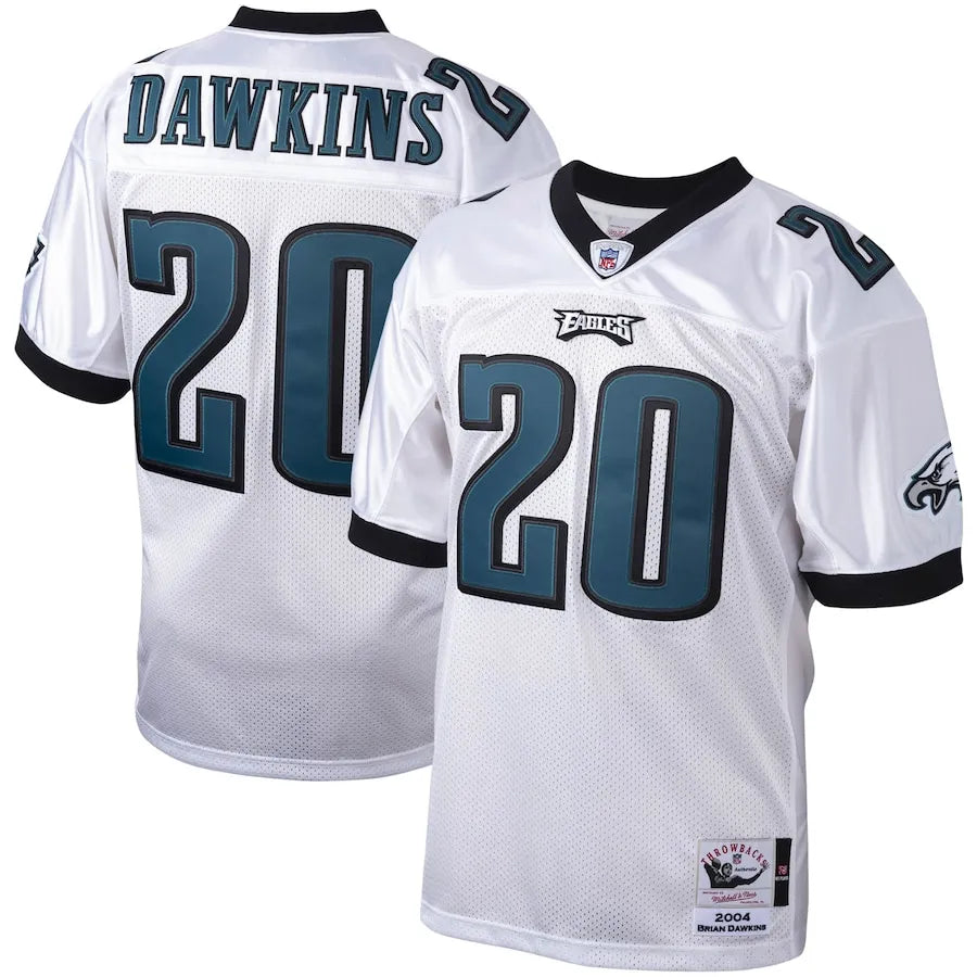 Brian Dawkins Philadelphia Eagles 2004 Throwback Retired Player Jersey - White