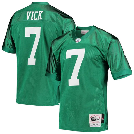 Michael Vick Philadelphia Eagles 2010  Throwback Retired Player Jersey - Kelly Green