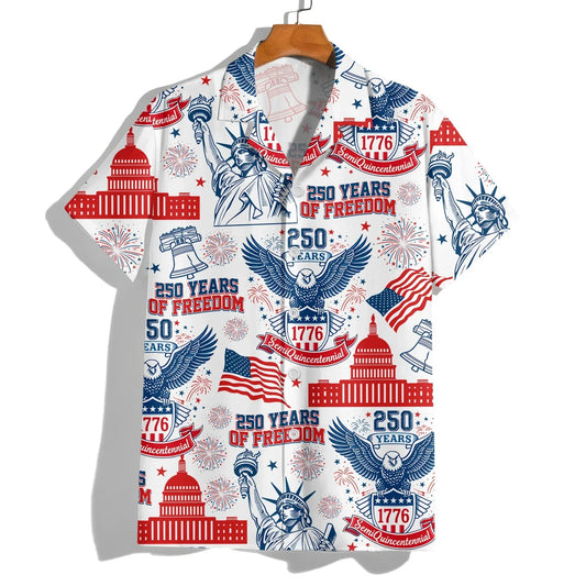250 Years Of Freedom America Hawaiian Shirt