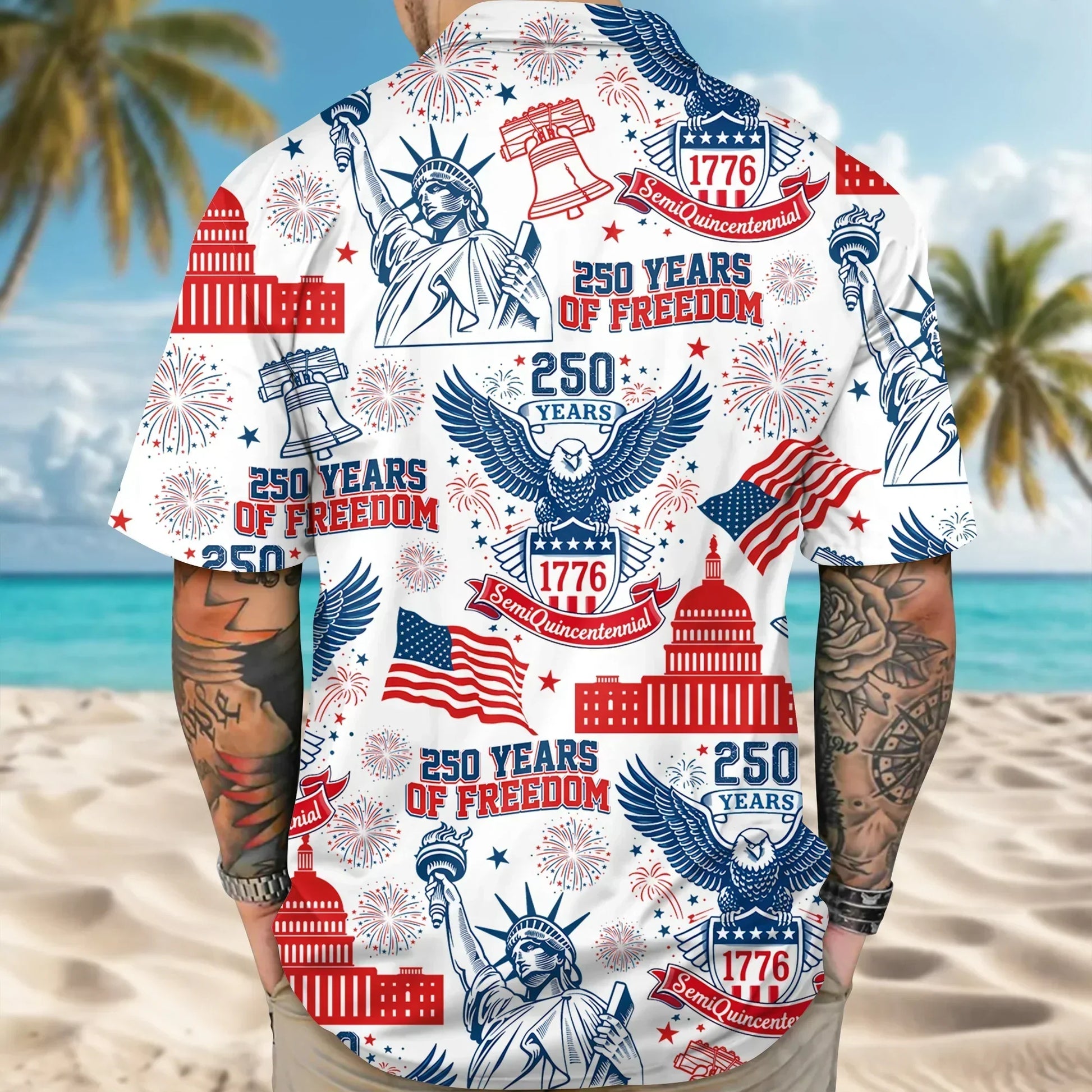 250 Years Of Freedom America Hawaiian Shirt