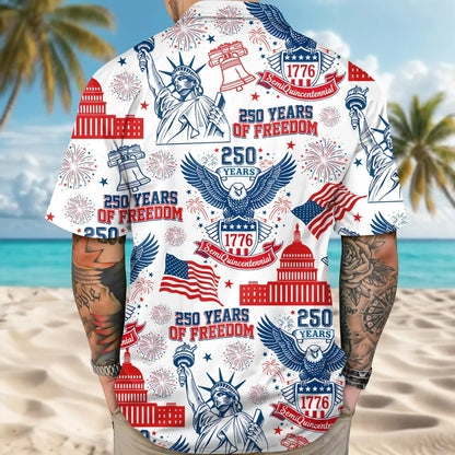 250 Years Of Freedom America Hawaiian Shirt