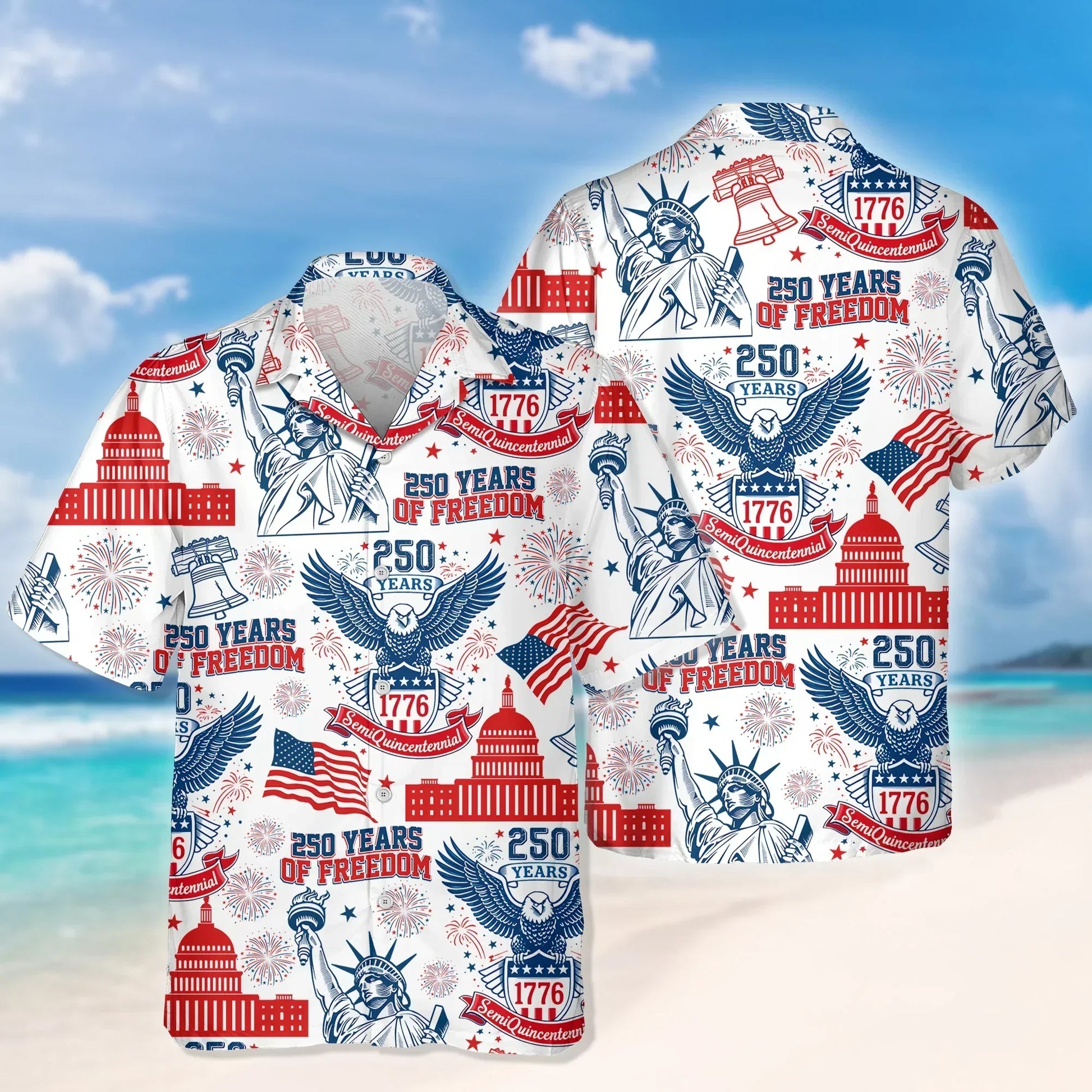 250 Years Of Freedom America Hawaiian Shirt