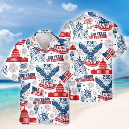 250 Years Of Freedom America Hawaiian Shirt