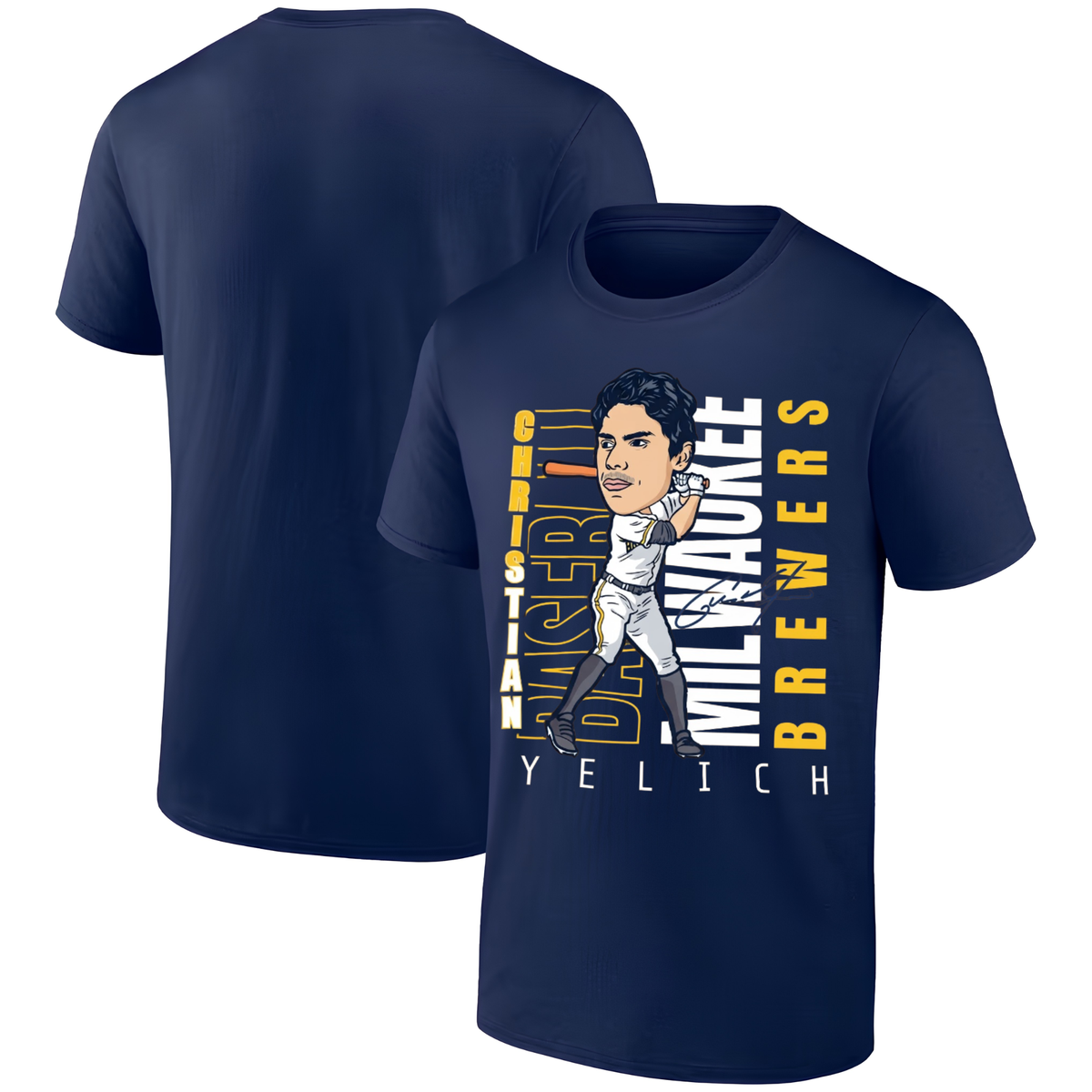 MIL 2026 Christian Yelich #22 One Side T-Shirt - Printed