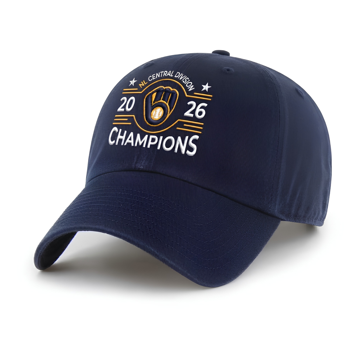 MIL 2026 NL Central Division Champions Baseball Cap - Embroidered