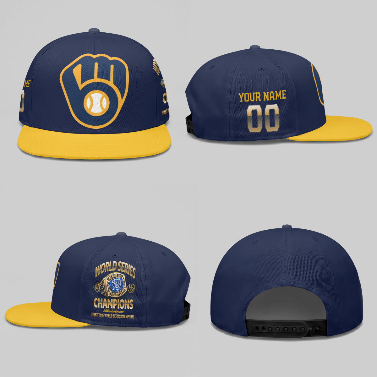 MIL 2026 World Series Champions Custom Snapback Cap - Printed V2