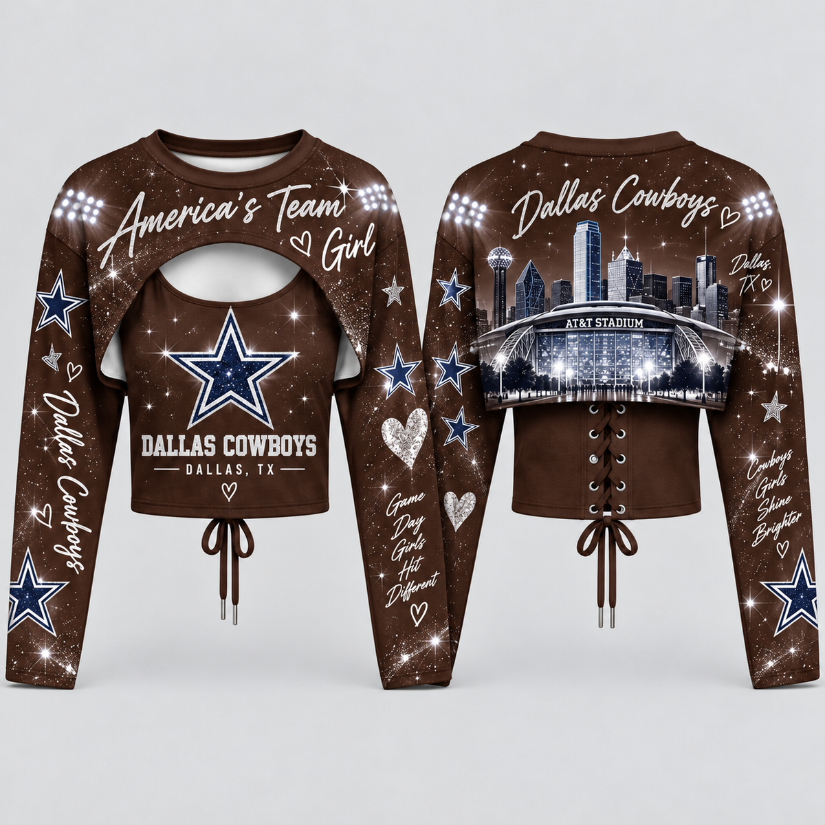DAL "America's Team" Shrug Cami - Printed