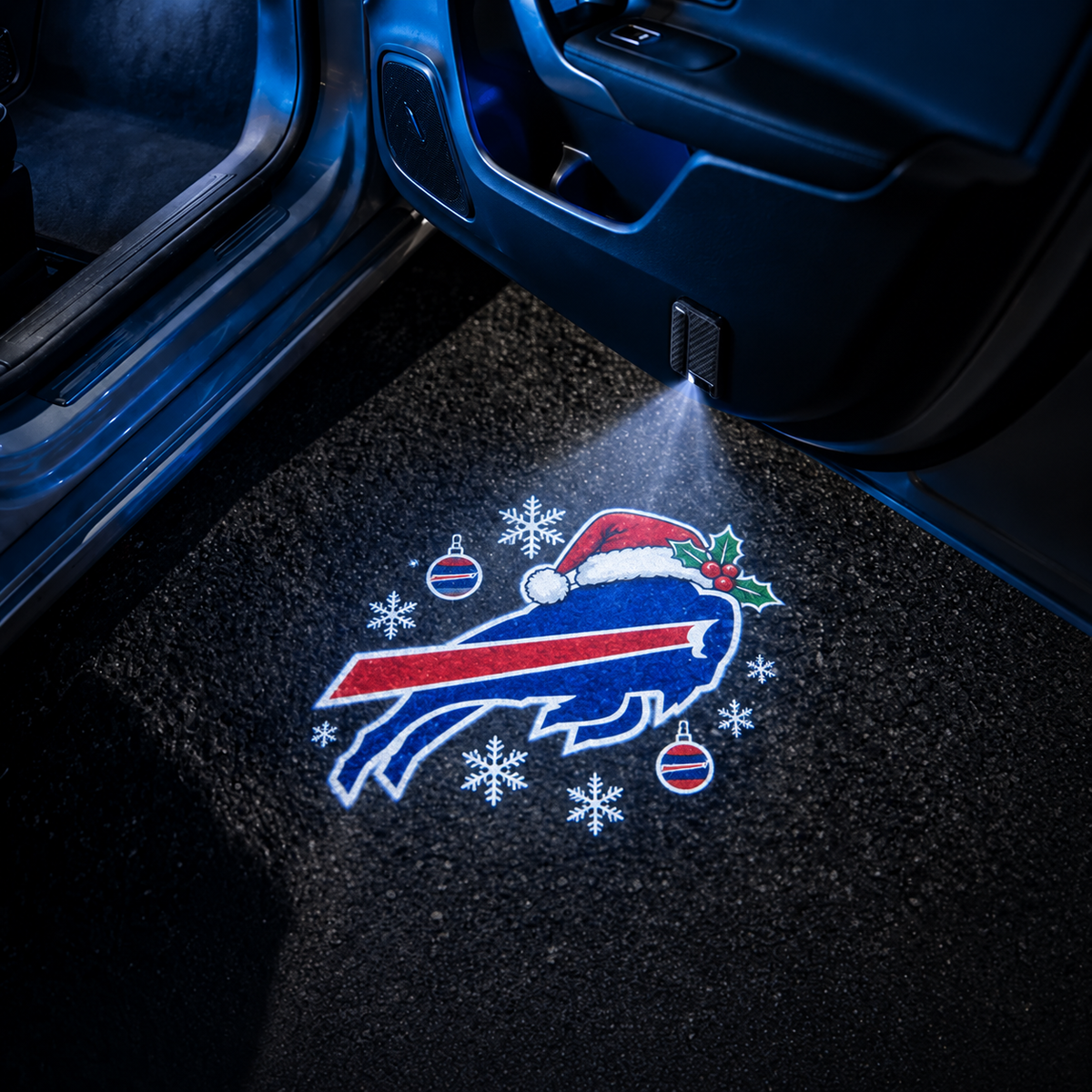 Football Car Door Projector Lights "Jingle Bell" Style