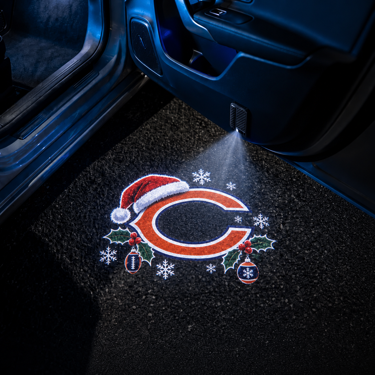 Football Car Door Projector Lights "Jingle Bell" Style