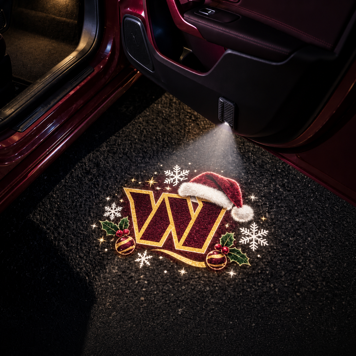 Football Car Door Projector Lights "Jingle Bell" Style