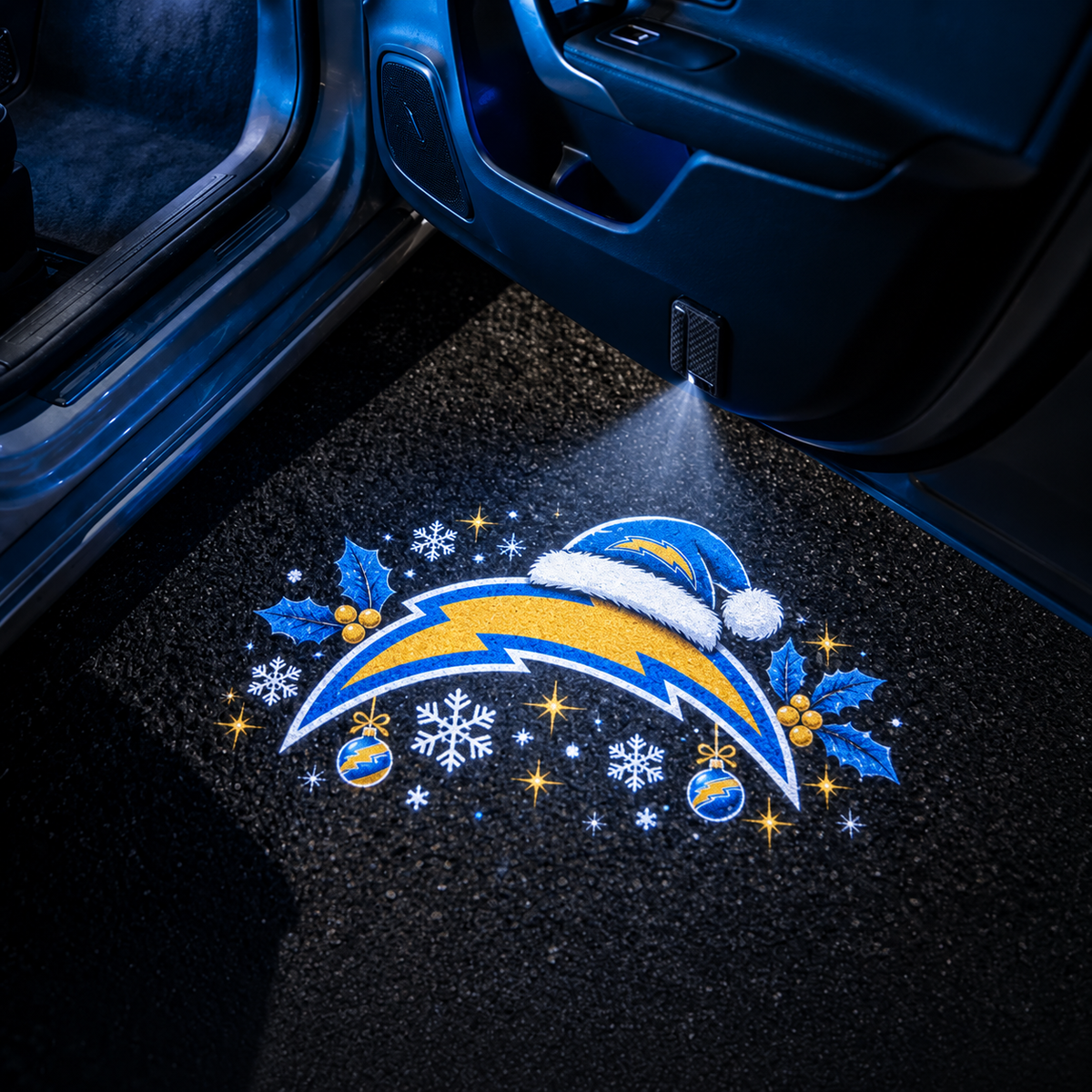 Football Car Door Projector Lights "Jingle Bell" Style