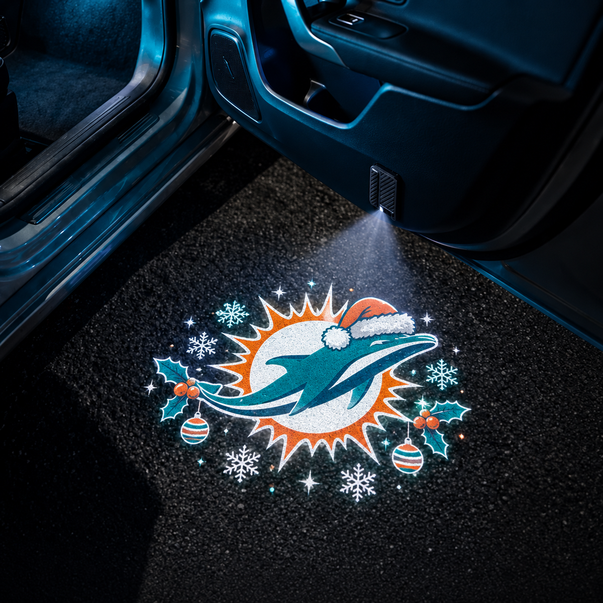 Football Car Door Projector Lights "Jingle Bell" Style