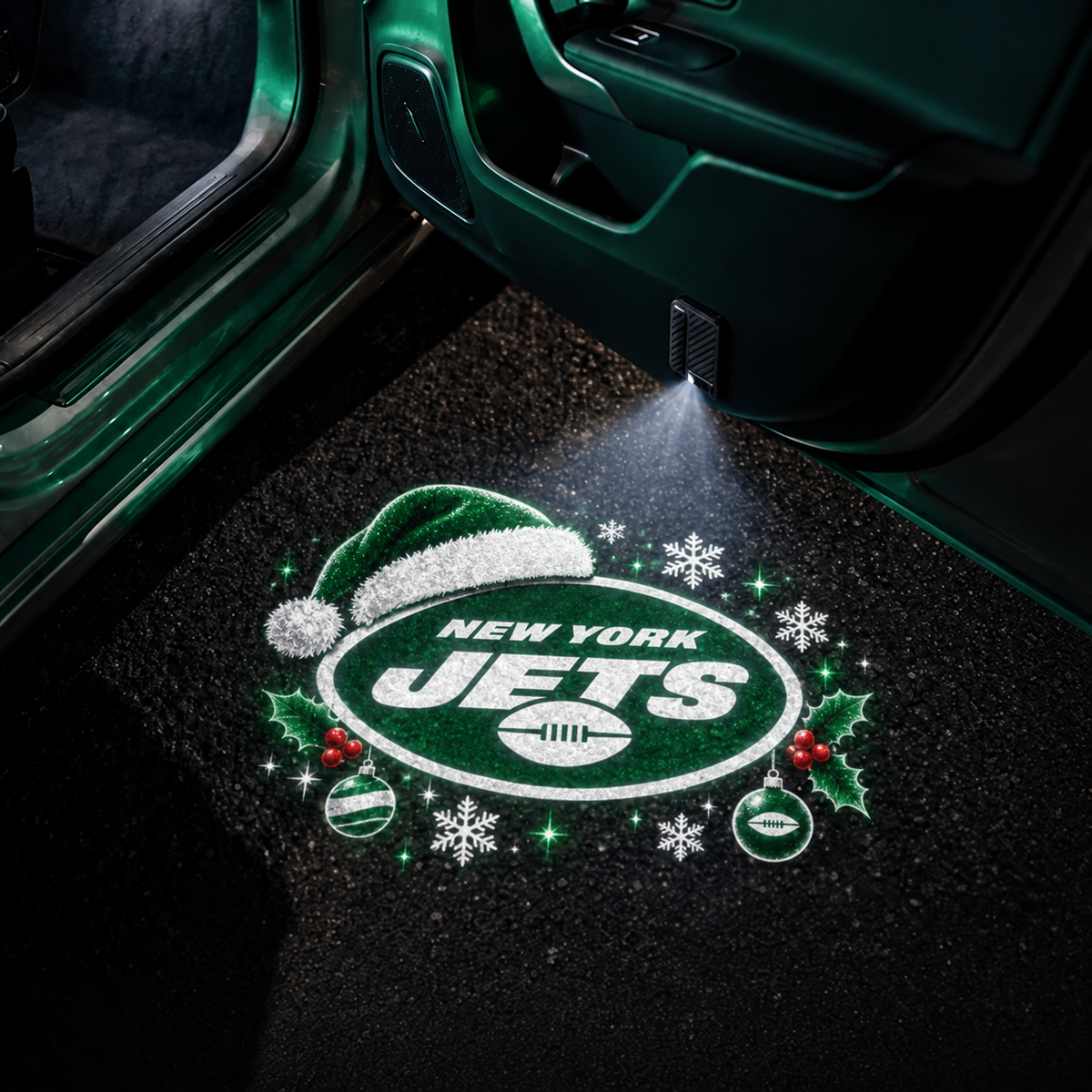 Football Car Door Projector Lights "Jingle Bell" Style