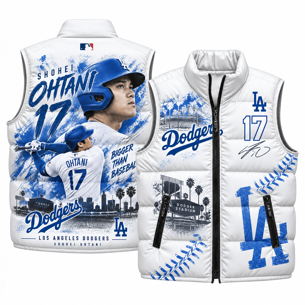 LAD #17 Ohtani Puffer Vest - Printed