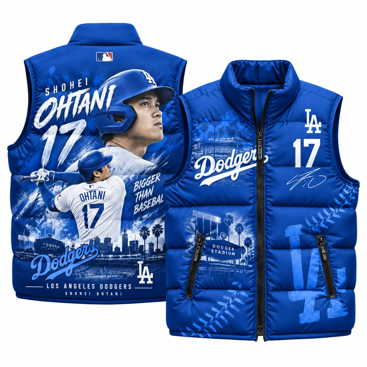 LAD #17 Ohtani Puffer Vest - Printed