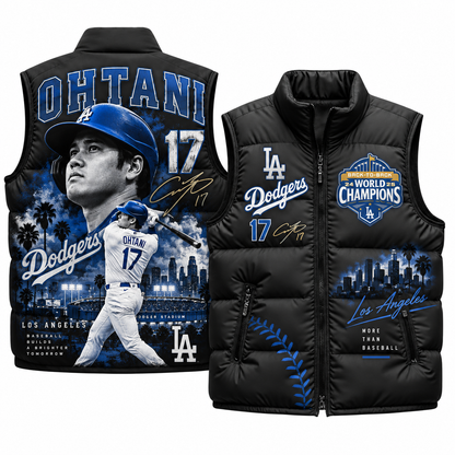 LAD #17 Ohtani Puffer Vest - Printed V2