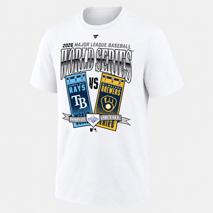 TBR vs. MIL 2026 World Series Matchup Style One Side T-Shirt - Printed