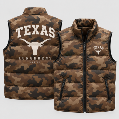 TEX 2026 Military Appreciation Camo Puffer Vest - Printed