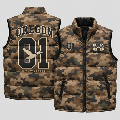 ORE 2026 Military Appreciation Camo Puffer Vest - Printed