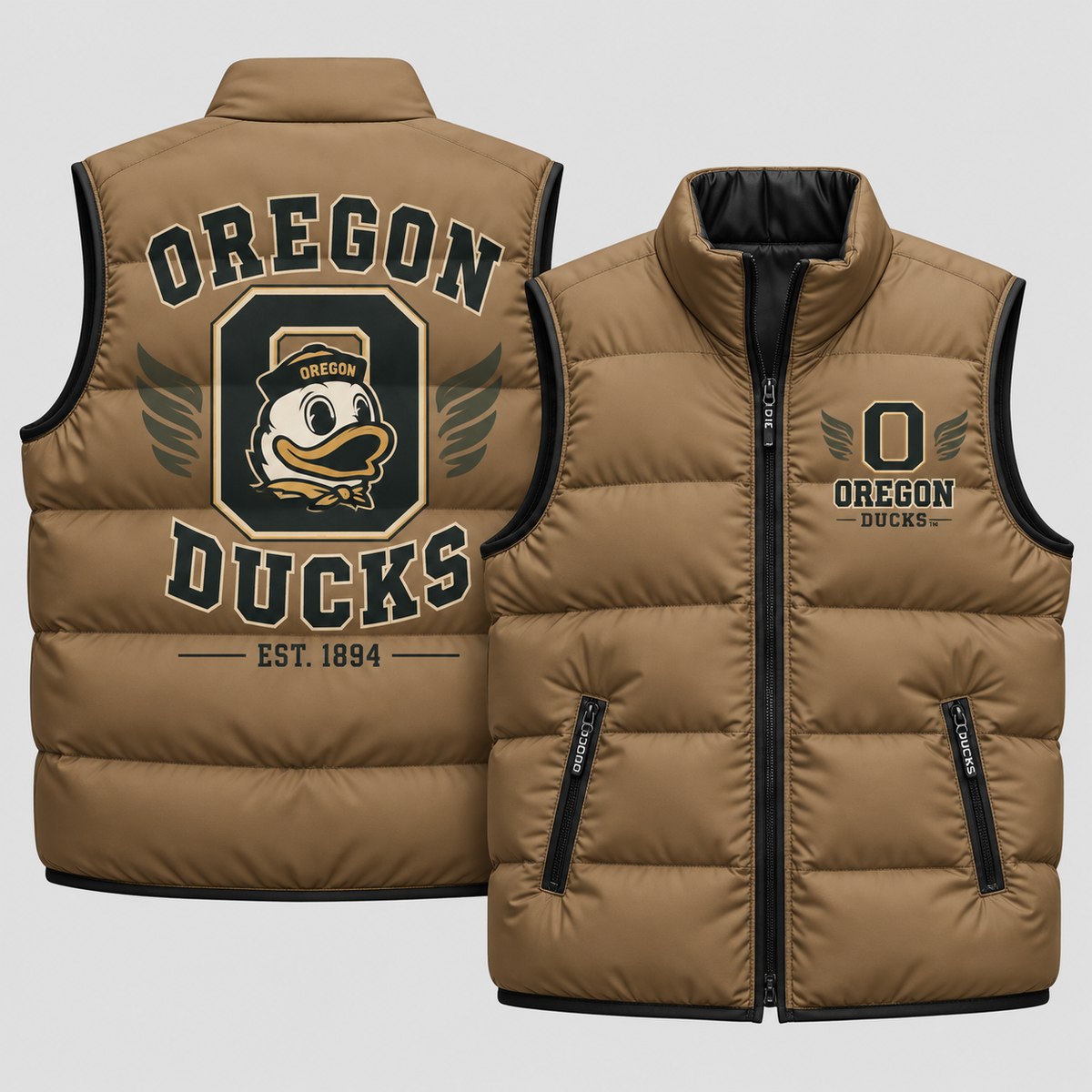 ORE 2026 Military Appreciation Camo Puffer Vest - Printed