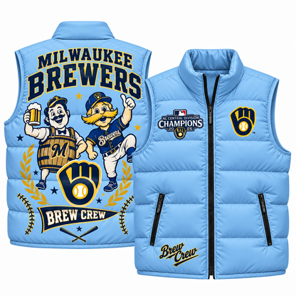 MIL "Brew Crew" Puffer Vest - Printed