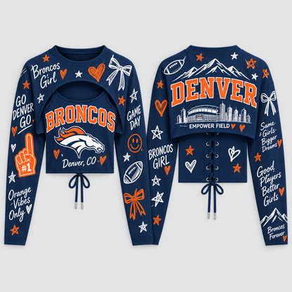 Denver Broncos "Denver Field" Shrug Cami - Printed