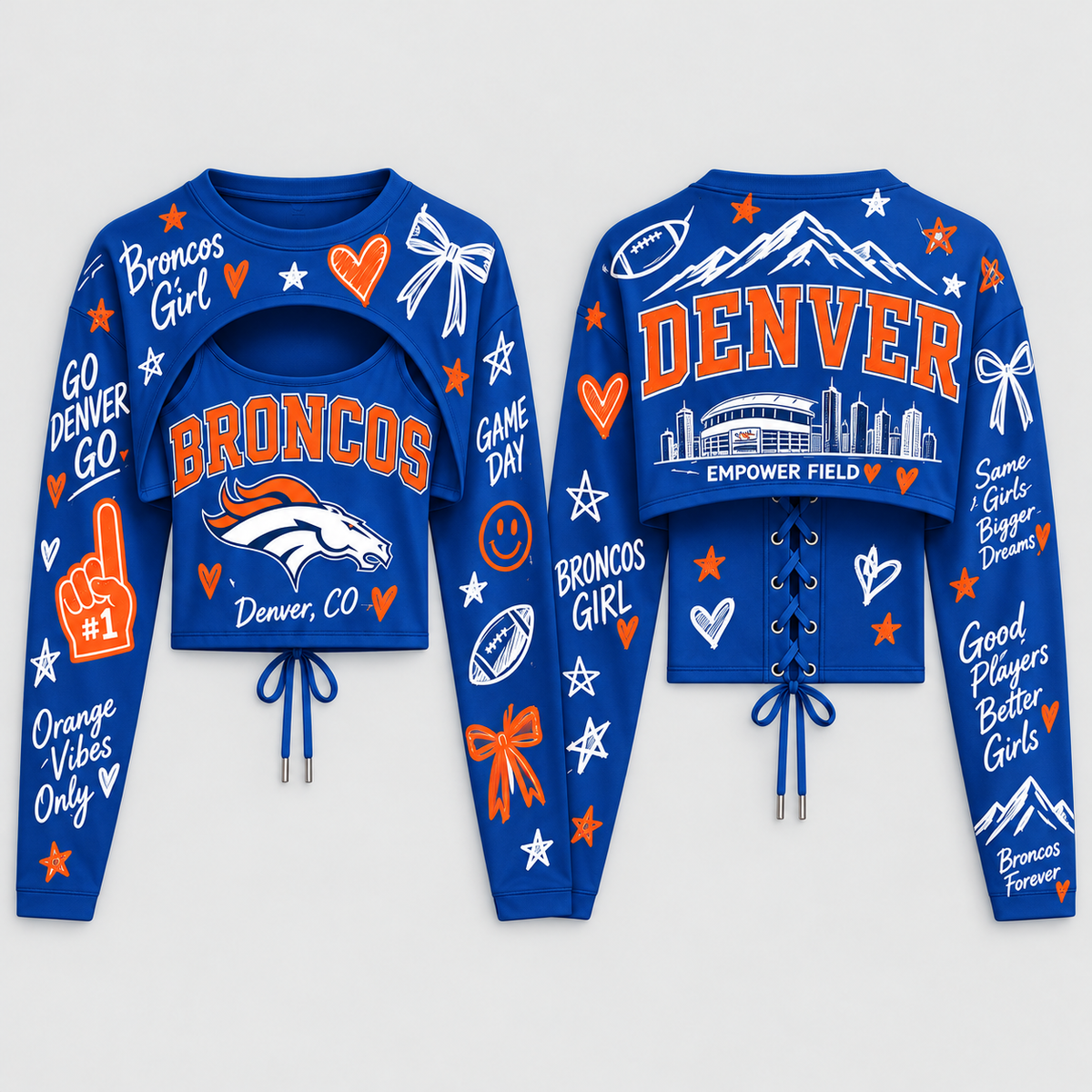 Denver Broncos "Denver Field" Shrug Cami - Printed