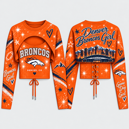 Denver Broncos "Denver Girl" Shrug Cami - Printed