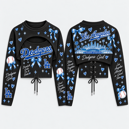 LAD "Blue Heart Girl" Shrug Cami - Printed