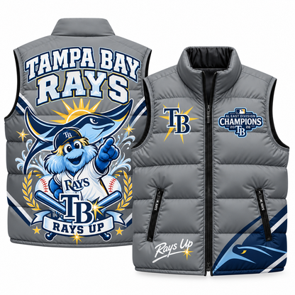 Tampa Bay Rays "Rays Up" Puffer Vest - Printed V2