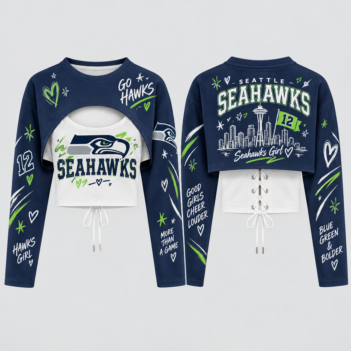 Seattle Seahawks Landscape Shrug Cami - Printed V2