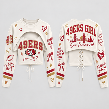 San Francisco 49ers "49ers Girl" Shrug Cami - Printed