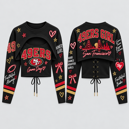 San Francisco 49ers "49ers Girl" Shrug Cami - Printed