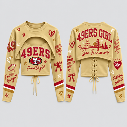San Francisco 49ers "49ers Girl" Shrug Cami - Printed