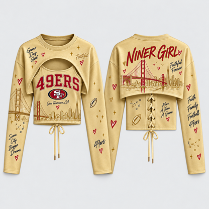 San Francisco 49ers "Niner Girl" Shrug Cami - Printed