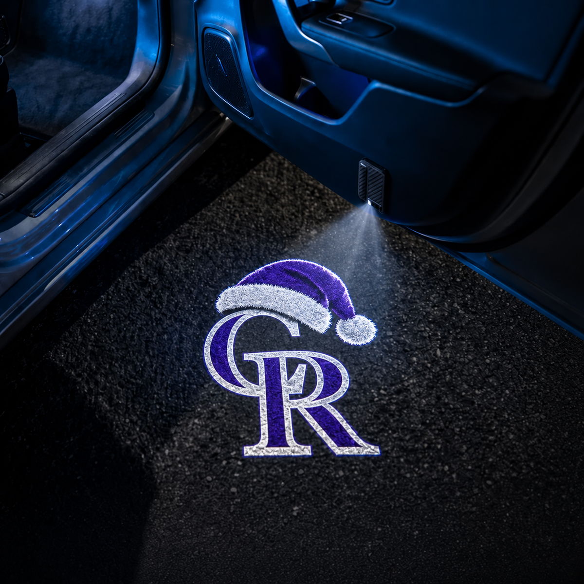 Christmas Baseball Car Door Projector Lights