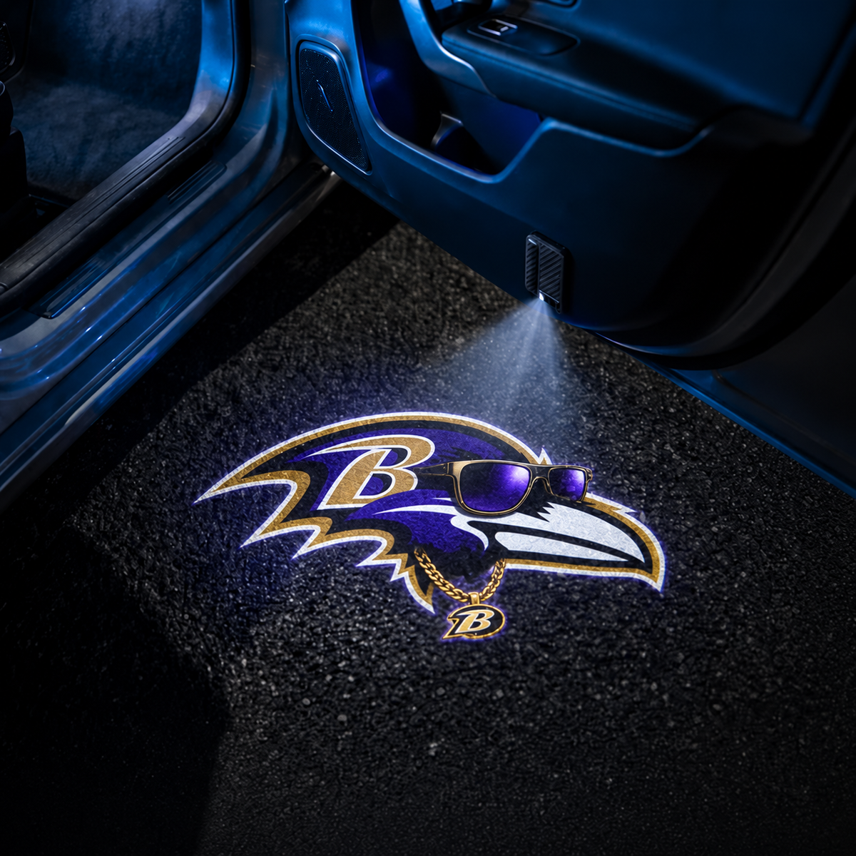 Football Car Door Projector Lights "Cool" Style