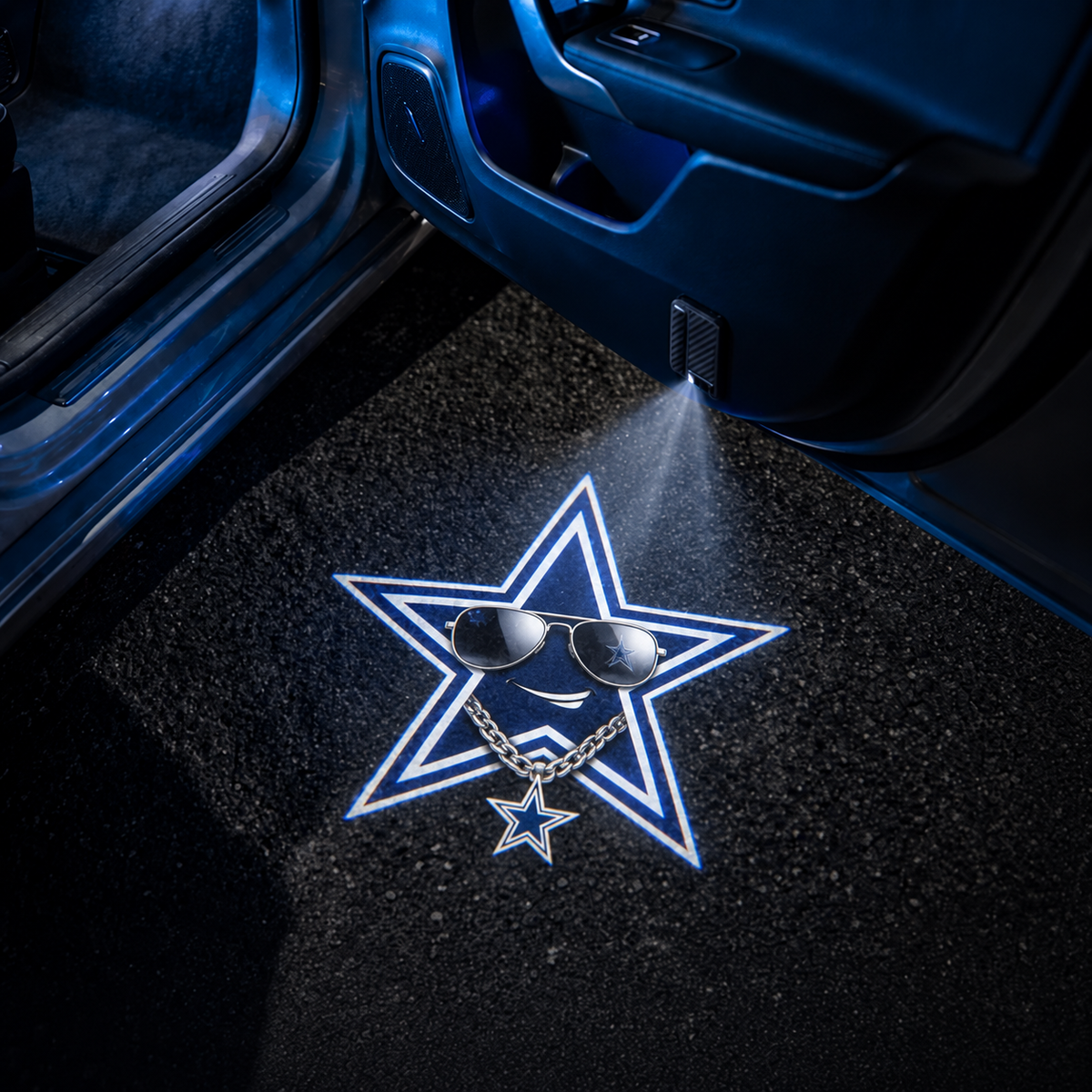 Football Car Door Projector Lights "Cool" Style
