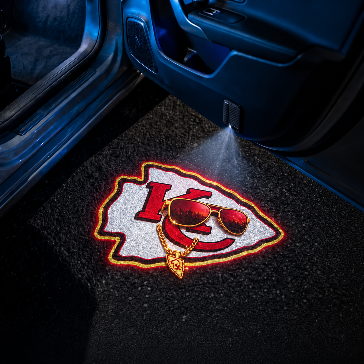 Football Car Door Projector Lights "Cool" Style