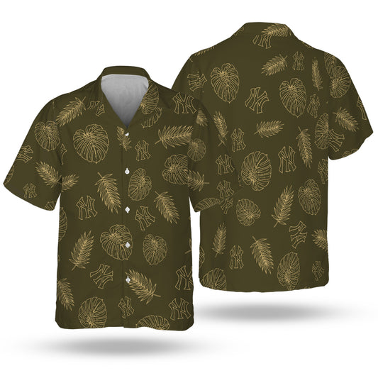 NYY Special Armed Forces Hawaiian Design Button Shirt V3