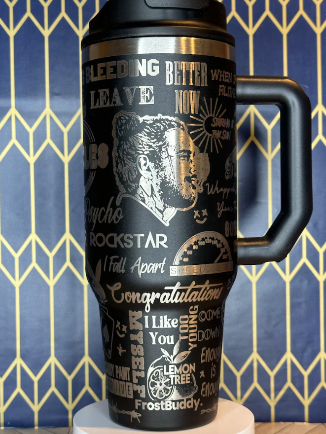 Post Malone Inspired 40oz Engraved Tumbler- 406TTTB142